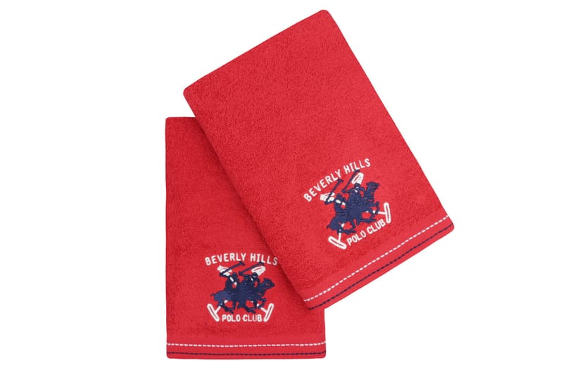Tarilonte Handduk 2-pack - Röd - Textil - Badrumstextilier - Handduk