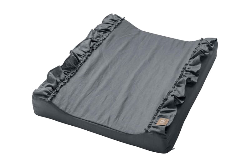Skötbädd Standard Volang Graphite Grey - Grafit - Textil & mattor - Barntextilier