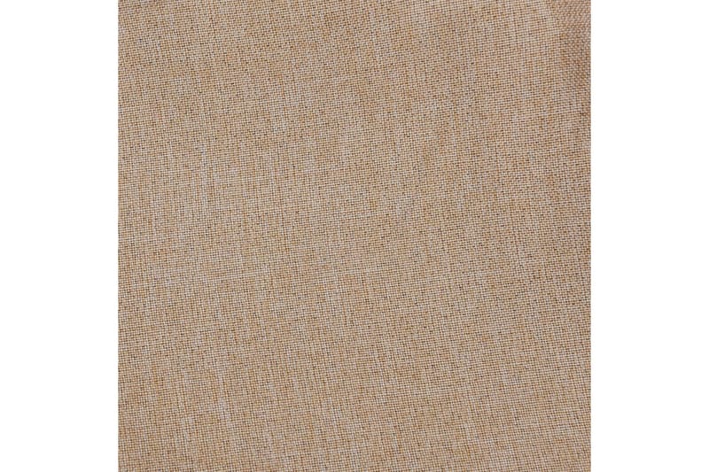 Mörkläggningsgardin med öljetter linnelook 2 st beige 140x24 - Beige - Textil & mattor - Gardiner - Mörkläggningsgardiner