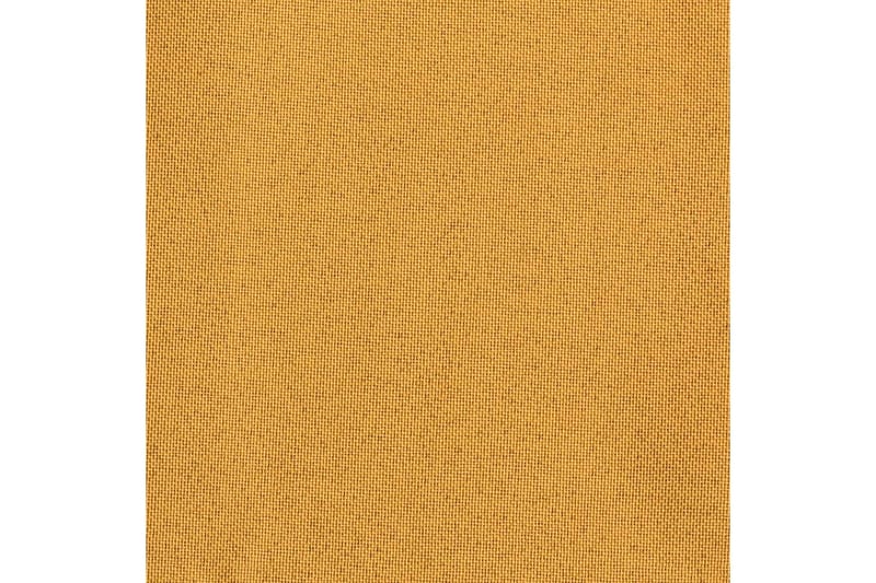 Mörkläggningsgardin med öljetter linnelook 2 st gul 140x225c - Gul - Textil & mattor - Gardiner - Mörkläggningsgardiner