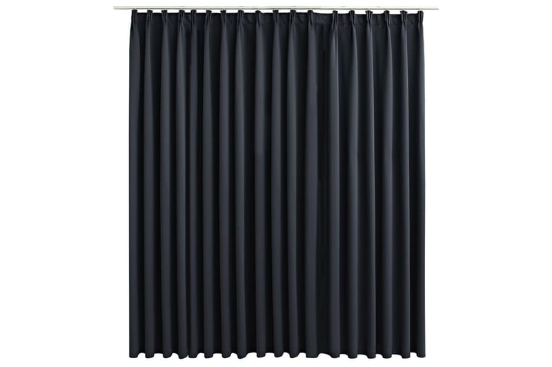 Mörkläggningsgardin med krokar svart 290x245 cm - Svart - Textil & mattor - Gardiner - Mörkläggningsgardiner