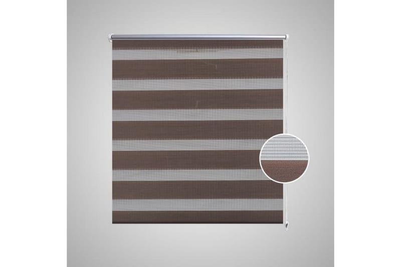 Rullgardin randig brun 60x120 cm transparent - Brun - Textil & mattor - Gardiner - Rullgardin