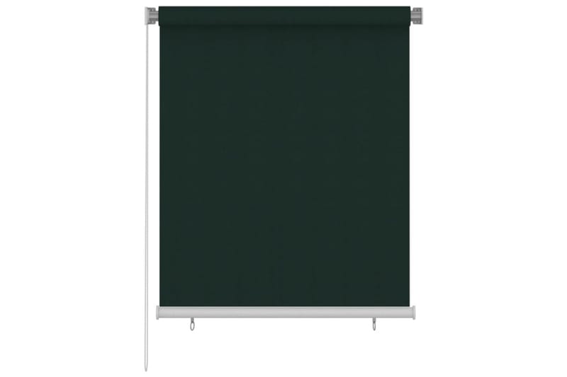 Rullgardin utomhus 120x140 cm mörkgrön HDPE - Grön - Textil & mattor - Gardiner - Rullgardin