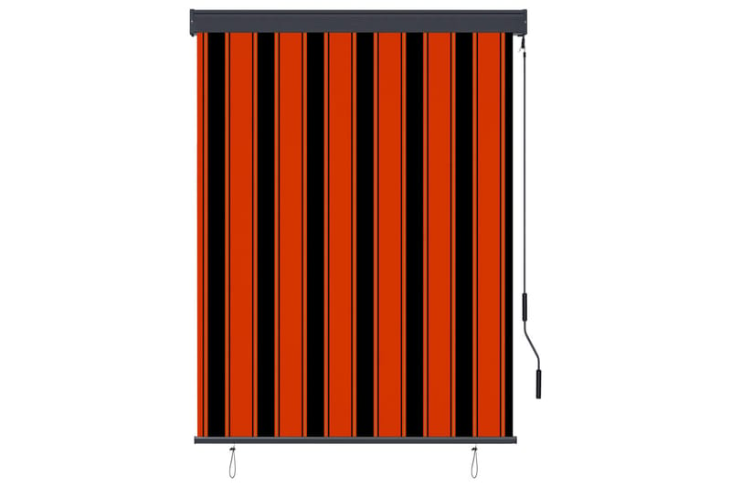 Rullgardin utomhus 120x250 cm orange och brun - Orange/Brun - Textil - Gardiner - Rullgardin