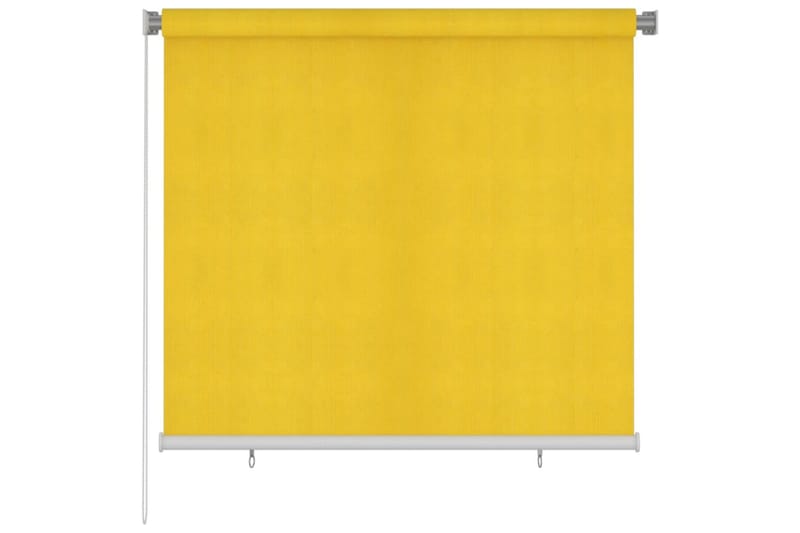 Rullgardin utomhus 160x140 cm gul HDPE - Gul - Textil - Gardiner - Rullgardin