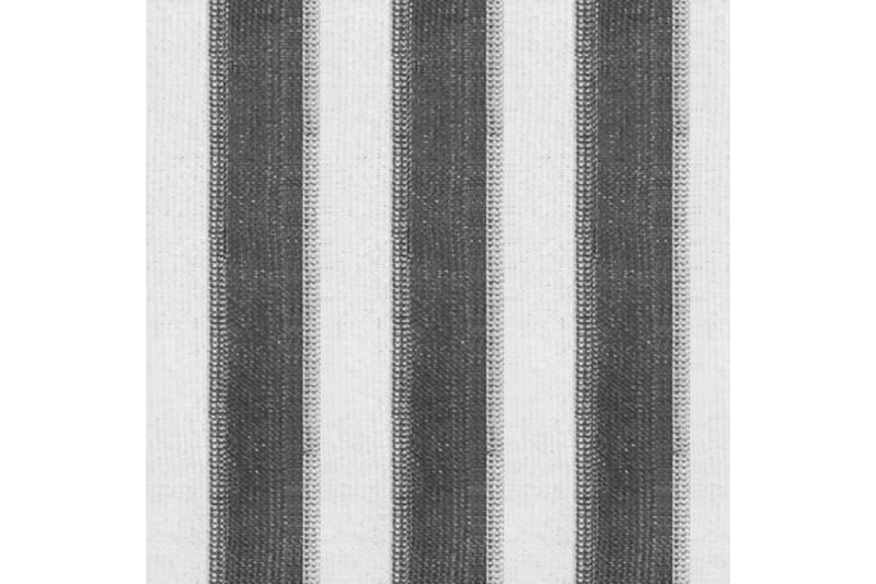 Rullgardin utomhus 180x140 cm antracit och vita ränder - Antracit - Textil - Gardiner - Rullgardin