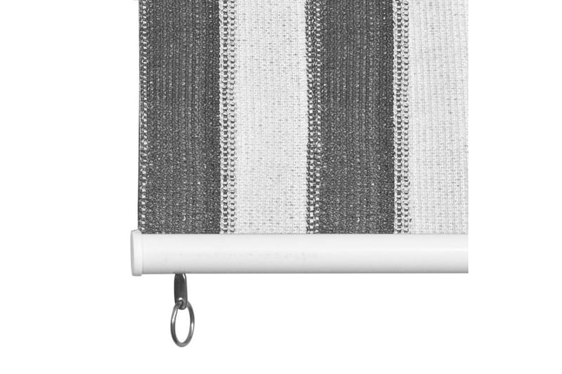 Rullgardin utomhus 180x230 cm antracit och vita ränder - Antracit/Vit 1 - Textil & mattor - Gardiner - Rullgardin