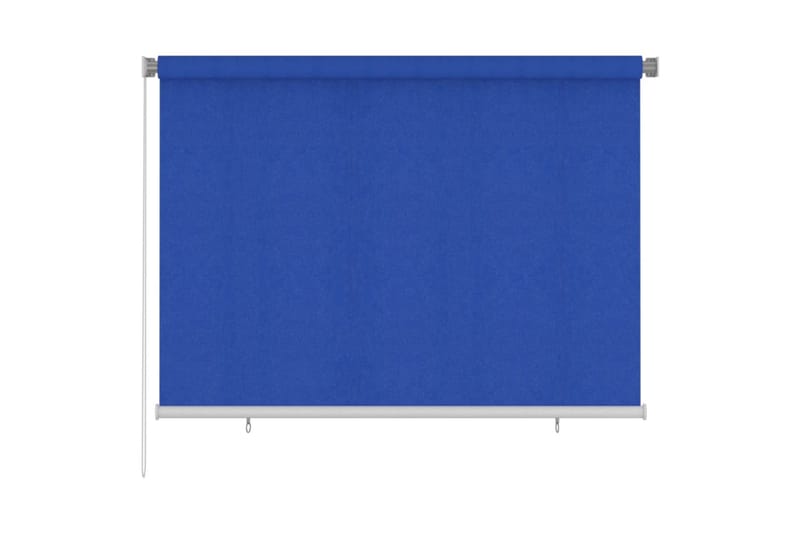 Rullgardin utomhus 200x140 cm blå HDPE - Blå - Textil & mattor - Gardiner - Rullgardin