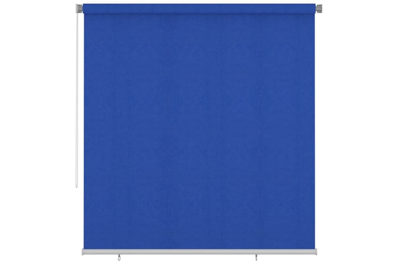 Rullgardin utomhus 220x230 cm blå HDPE - Blå - Textil & mattor - Gardiner - Rullgardin