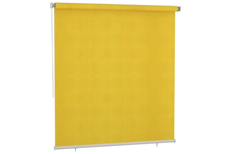 Rullgardin utomhus 220x230 cm gul - Gul - Textil - Gardiner - Rullgardin