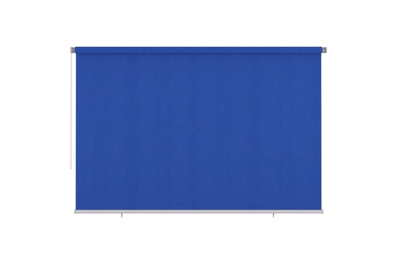 Rullgardin utomhus 350x230 cm blå HDPE - Blå - Textil & mattor - Gardiner - Rullgardin