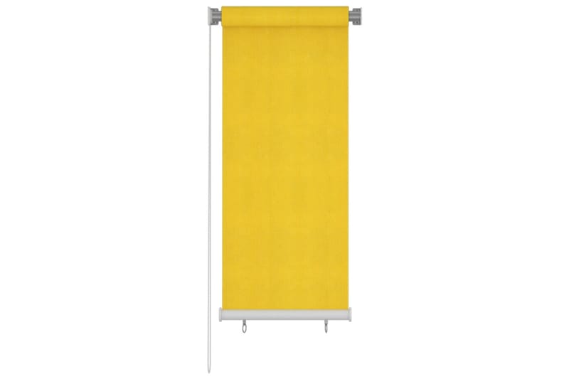 Rullgardin utomhus 60x140 cm gul HDPE - Gul - Textil - Gardiner - Rullgardin
