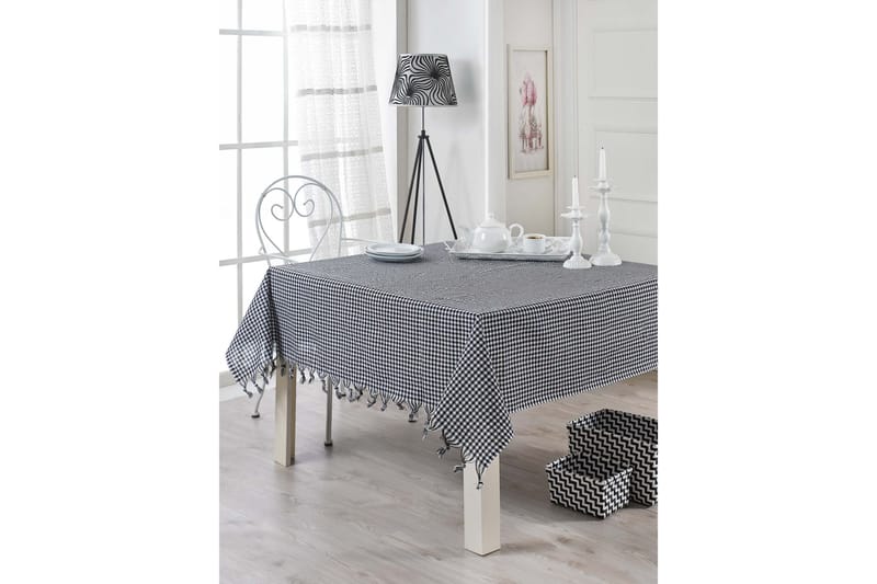 Eponj Home Duk 150x150 cm - Svart/Vit - Textil & mattor - Kökstextilier