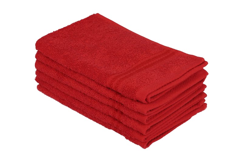 Hobby Handduk 30x50 cm 6-pack - Röd - Textil & mattor - Kökstextilier - Kökshandduk