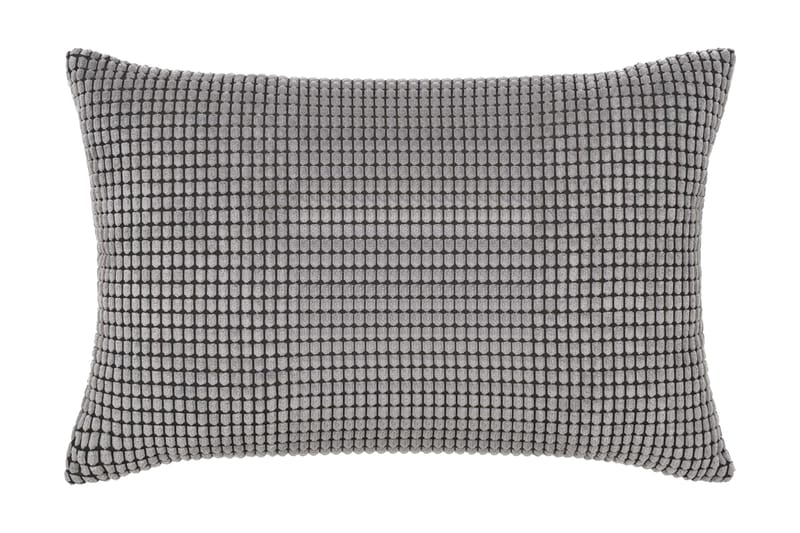 Kudde 2 st velour grå 40x60 cm - Grå - Textil & mattor - Kudde & pläd - Prydnadskudde & kuddfodral