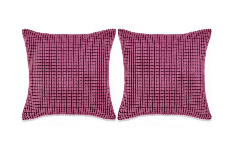 Kudde 2 st velour rosa 60x60 cm - Rosa - Textil & mattor - Kudde & pläd - Prydnadskudde & kuddfodral