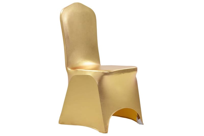 6 st stolsöverdrag stretch guld - Guld - Textil & mattor - Möbeltextil - Möbelöverdrag - Stolsöverdrag