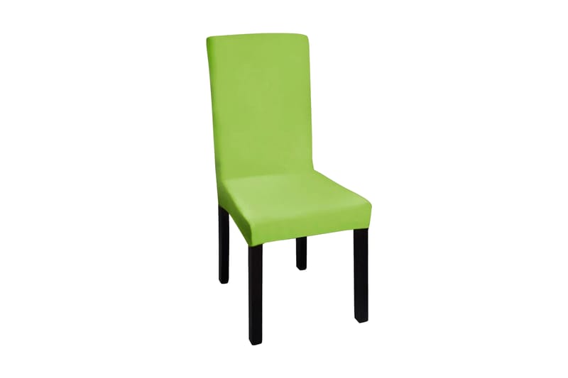 Rakt elastiskt stolsöverdrag 4 st grön - Grön - Textil & mattor - Möbeltextil - Möbelöverdrag - Stolsöverdrag