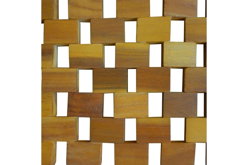 Badrumsmatta akaciaträ 80x50 cm mosaik - Brun - Textil - Mattor - Badrumsmatta