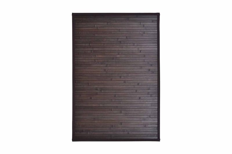 Badrumsmatta i bambu 60x90 cm mörkbrun - Brun - Textil - Mattor - Badrumsmatta