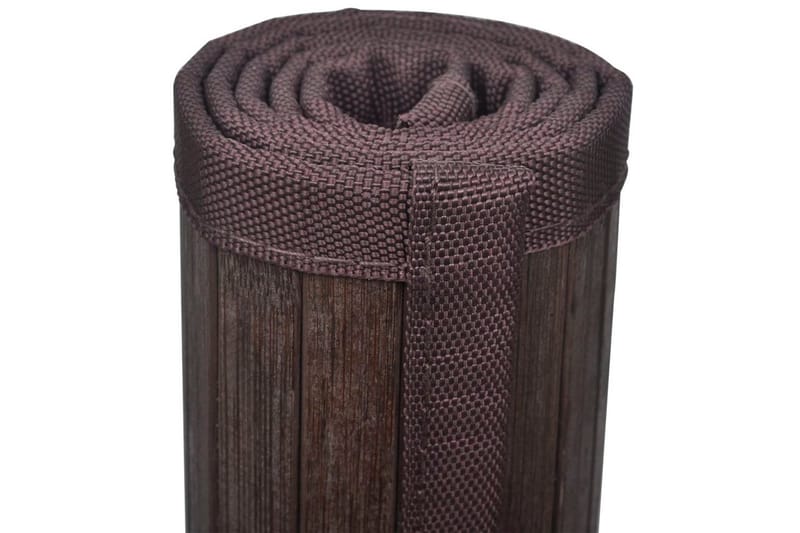 Badrumsmatta i bambu 60x90 cm mörkbrun - Brun - Textil - Mattor - Badrumsmatta