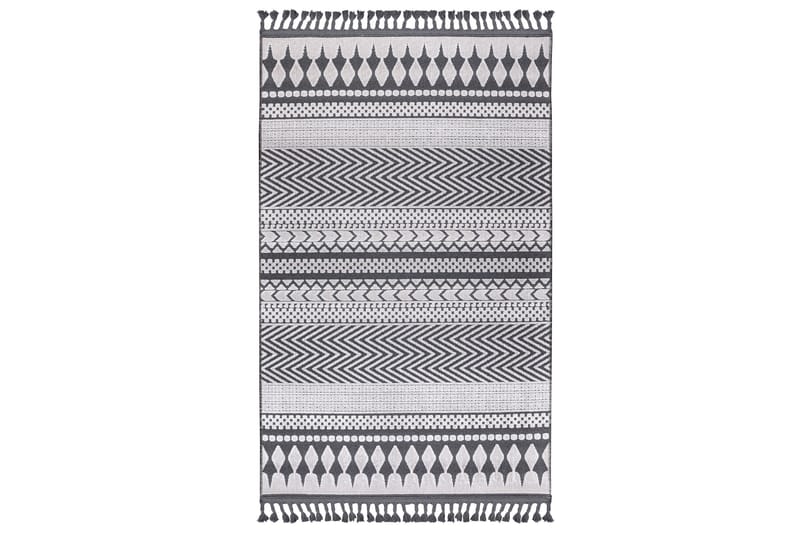 Ergene Bomullsmatta 160x230 cm Rektangulär - Vit/Grå - Textil & mattor - Mattor - Modern matta - Bomullsmatta