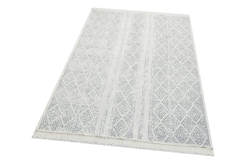 Norifumi Bomullsmatta 160x230 cm Rektangulär - Grå/Vit - Textil & mattor - Mattor - Modern matta - Bomullsmatta