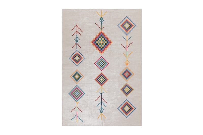 Gizmo Aztec Wiltonmatta 160x230 cm Tvättbar - Cremevit - Textil & mattor - Mattor - Modern matta - Friezematta