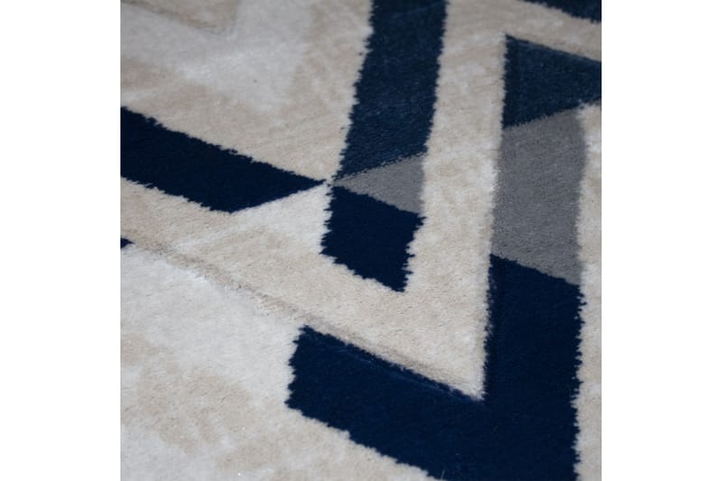 Irubhi Matta 120x200 cm - Blå/Cremevit/Beige - Textil & mattor - Mattor - Modern matta - Friezematta