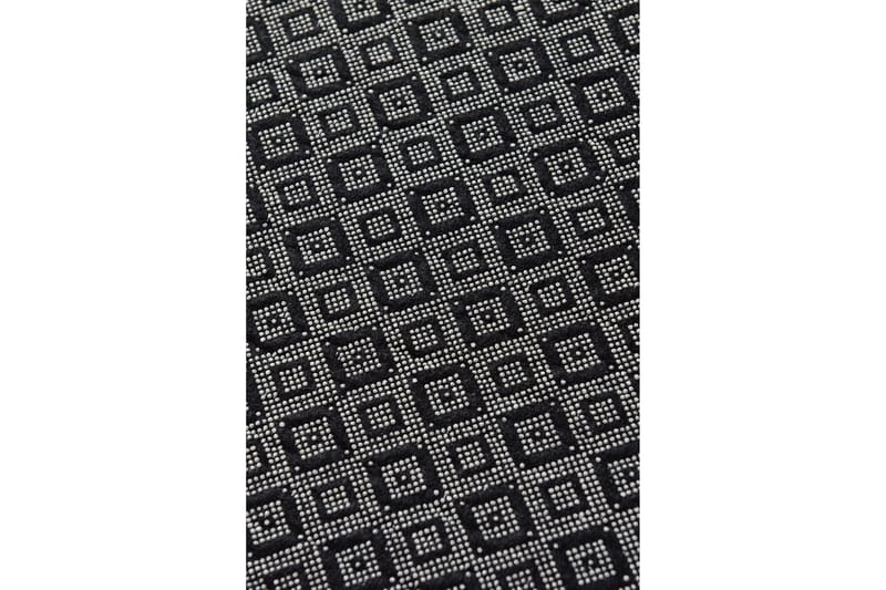 Joseito Matta 140x190 cm - Svart/Vit/Sammet - Textil & mattor - Mattor - Modern matta - Friezematta
