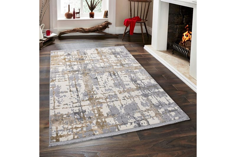 Naveena Wiltonmatta 160x230 cm Rektangulär - Grå/Beige/Creme - Textil & mattor - Mattor - Modern matta - Friezematta