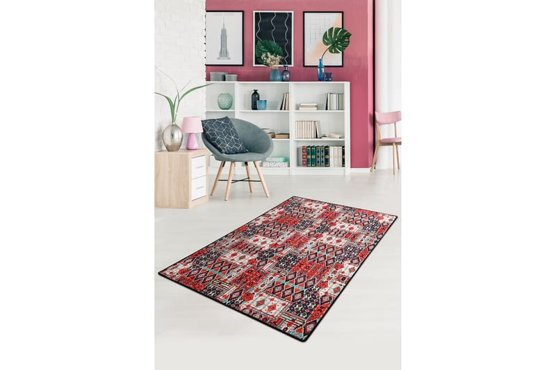 Sharmin Matta 120x180 cm - Flerfärgad/Sammet - Textil - Mattor - Små mattor