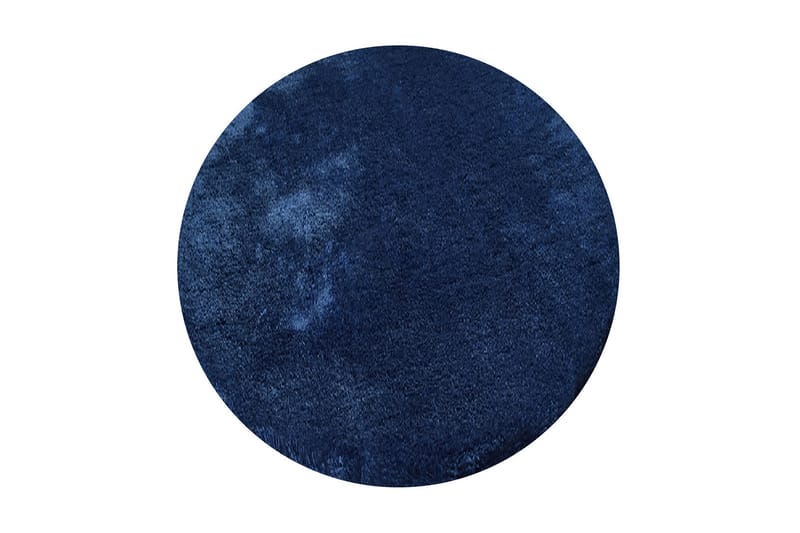 Vigentino Matta Rund 90 cm - Mörkblå/Akryl - Textil & mattor - Mattor - Modern matta - Ryamatta