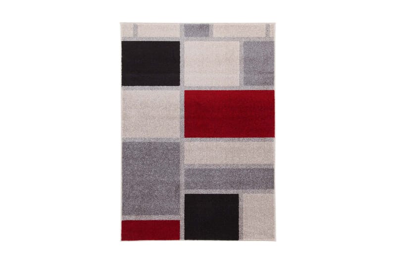 Casa H Ryamatta 200x290 cm Grå/Röd - Vivace - Textil - Mattor - Modern matta - Ryamatta