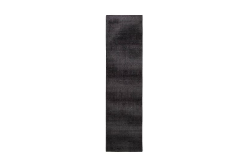 Matta naturlig sisal 80x300 cm svart - Svart - Textil & mattor - Mattor - Modern matta - Gångmattor