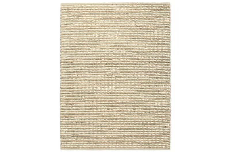 Hampamatta ull 140x200 cm naturlig/vit - Flerfärgad - Textil - Mattor - Modern matta - Sisalmattor