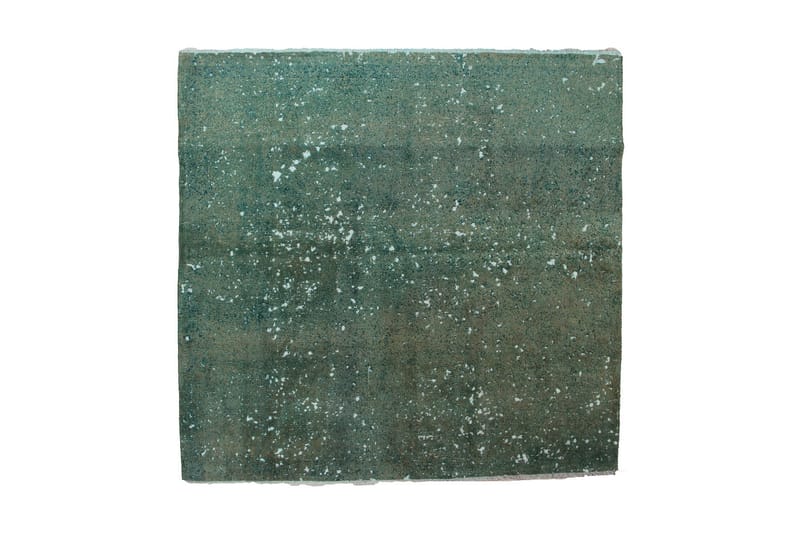 Handknuten Vintage Matta Ull grön 218x205cm - Textil & mattor - Mattor - Handvävda mattor