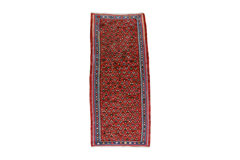 Handknuten Persisk Matta 100x226 cm Kelim - Röd/Blå - Textil & mattor - Mattor - Orientaliska mattor - Kelimmattor