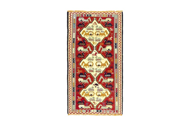 Handknuten Persisk Matta 90x170 cm Kelim - Flerfärgad - Textil & mattor - Mattor - Orientaliska mattor - Kelimmattor