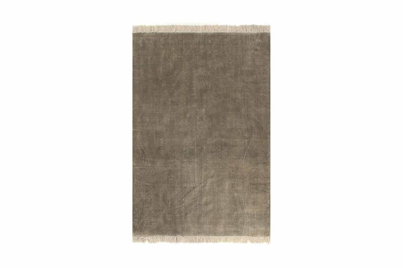Kelimmatta bomull 200x290 cm taupe - Brun - Textil & mattor - Mattor - Orientaliska mattor - Kelimmattor