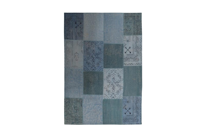Gesslick Melfe Matta 120x170 cm Blå/Flerfärgad - D-Sign - Textil & mattor - Mattor - Orientaliska mattor - Patchwork matta