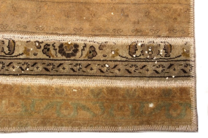 Handknuten Patchworkmatta Ull/Garn Flerfärgad 128x190cm - Textil - Mattor - Orientaliska mattor - Patchwork matta