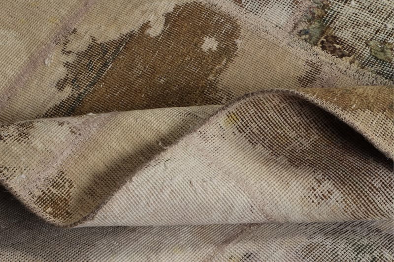 Handknuten Patchworkmatta Ull/Garn Flerfärgad 165x220cm - Textil & mattor - Mattor - Orientaliska mattor - Patchwork matta