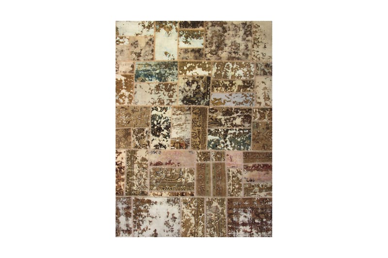 Handknuten Patchworkmatta Ull/Garn Flerfärgad 169x235cm - Textil & mattor - Mattor - Orientaliska mattor
