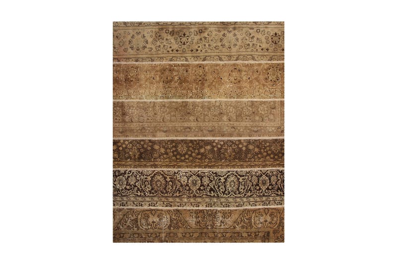 Handknuten Patchworkmatta Ull/Garn Flerfärgad 170x218cm - Textil & mattor - Mattor - Orientaliska mattor - Patchwork matta