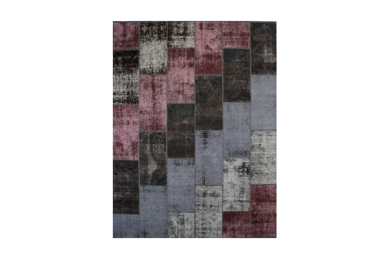 Handknuten Patchworkmatta Ull/Garn Flerfärgad 185x245cm - Textil & mattor - Mattor - Orientaliska mattor - Patchwork matta