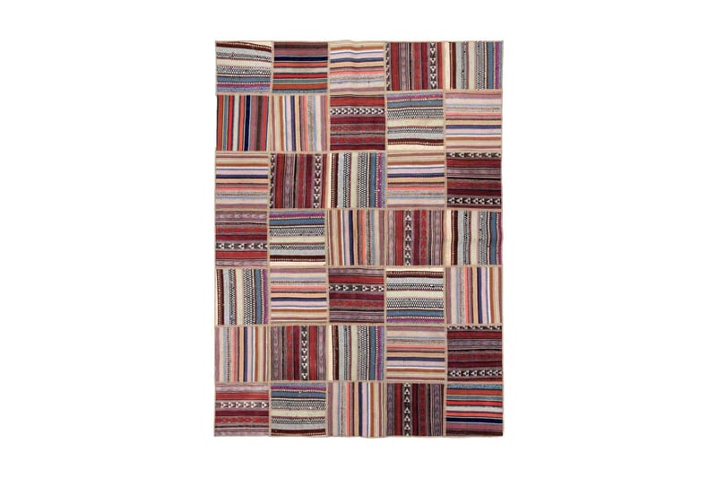 Handknuten Persisk Patchwork Ullmatta 147x203 cm Garn - Flerfärgad - Textil & mattor - Mattor - Orientaliska mattor - Patchwork matta