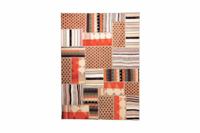 Handknuten Persisk Patchwork Ullmatta 149x203 cm Garn - Flerfärgad - Textil & mattor - Mattor - Orientaliska mattor - Patchwork matta
