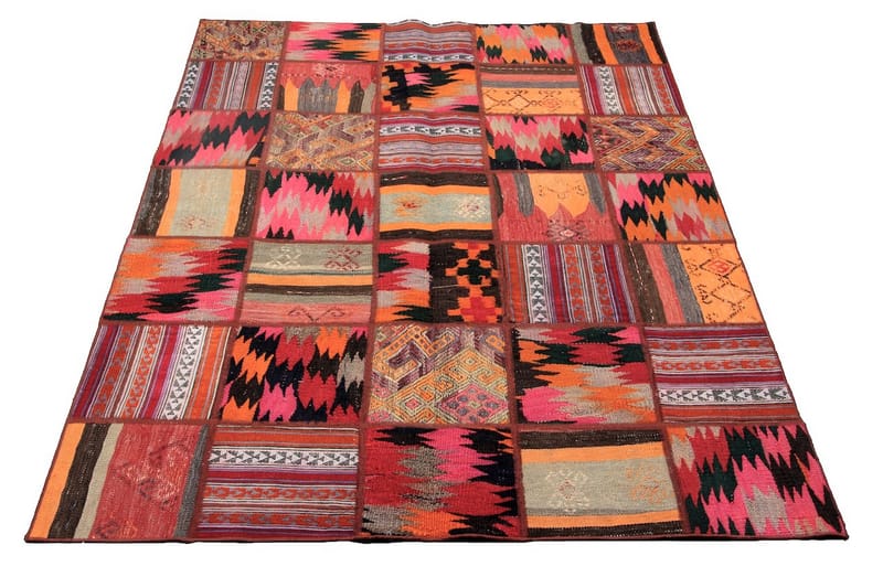 Handknuten Persisk Patchwork Ullmatta 149x205 cm Garn - Flerfärgad - Textil & mattor - Mattor - Orientaliska mattor - Patchwork matta