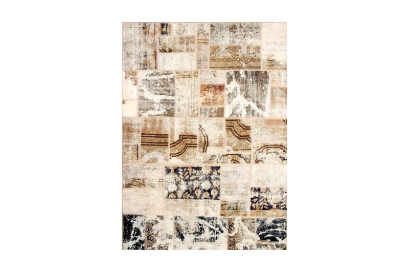 Handknuten Persisk Patchwork Ullmatta 149x209 cm Garn - Flerfärgad - Textil & mattor - Mattor - Orientaliska mattor - Patchwork matta